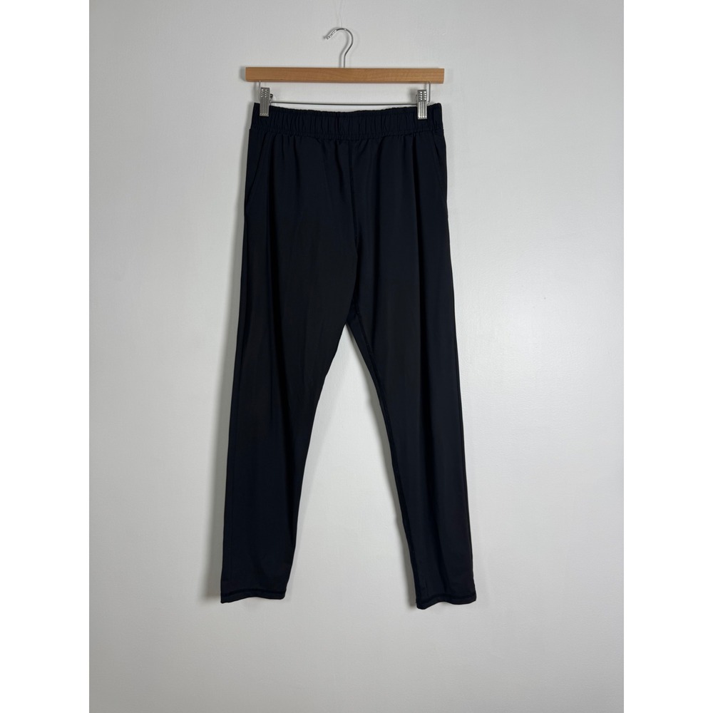 Athleisure Zyia Active Womens XS Jogger Pants Black High Rise‎ Tapered Stretch